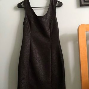 Black Backless dress with gold beading on back